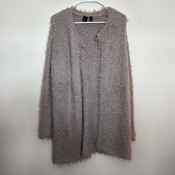 SALE The Fisher Project Shaggy Open Cardigan - Picture 2 of 5